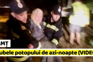 NEAMȚ: Pagubele potopului de azi-noapte. 15 persoane evacuate, 24 gospodării inundate (VIDEO)