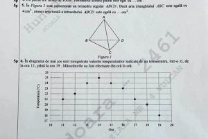FOTO, VIDEO| Evaluare Naţională 2019: SUBIECTELE la matematică pentru elevii de clasa a VIII-a