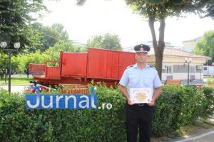 FOTO: Pompierul lunii Mai a acţionat pentru evitarea unei explozii devastatoare