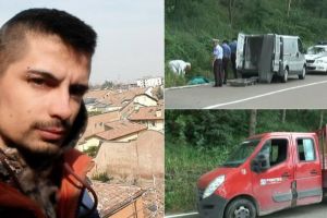 FOTO: Un tânăr din Alba a MURIT în Italia, într-un accident ABSURD – A zburat prin geamul unui camion, în timp ce se îndrepta spre locul de muncă
