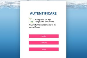 Portal online la dispoziţia abonaţilor Companiei de Apă Târgovişte-Dâmboviţa