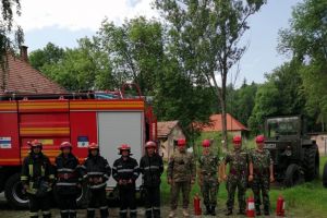 Exerciţiu comun pentru militarii Batalionului 435 Sprijin Logistic „Ciucˮ şi pompierii ISU Harghita