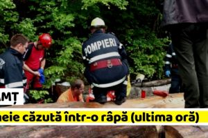 NEAMȚ: Misiune de salvare a unei femei căzute într-o râpă (ultima oră)
