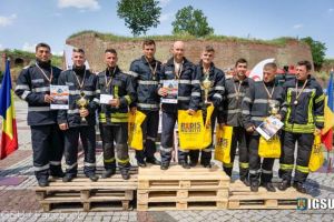 FOTO Pompierii sibieni pe podium la competiţii naţionale importante