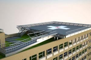 Heliportul de pe clădirea Spitalului Judeţean de Urgenţă Bistriţa, tot mai aproape de realizare