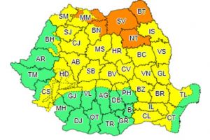 Ploi, vijelii şi grindină, toată ziua, în judeţul Braşov