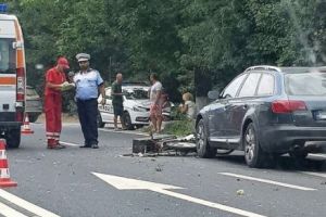 Accident grav, cu motociclist în comă, la Constanţa. Trafic blocat, pe DN39, în sudul litoralului 