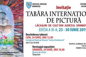 Artişti din: India, Siria, Ucraina şi România participă la o tabară de pictură în judeţul nostru