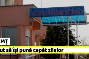 NEAMȚ: A vrut să îşi pună capăt zilelor şi a băut insecticid