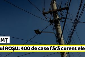 NEAMȚ: Codul ROȘU în Neamţ: 400 de case fără curent electric în această seară
