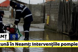 NEAMȚ: Furtună în Neamţ: Intervenţiile pompierilor. Raport – 24 iunie