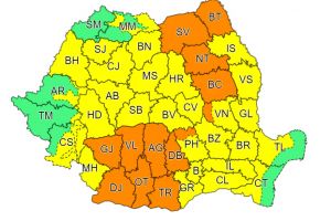 Meteorologii anunţă Cod Portocaliu pentru judeţul Dâmboviţa