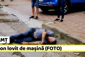 NEAMȚ: Pieton lovit de maşină (FOTO)