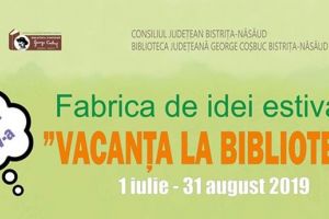”Vacanţă la Bibliotecă”: ”Fabrica de idei estivale”, din 1 iulie. Înscrierile, deschise