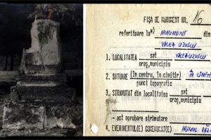 Cum arăta obeliscul de la Valea Uzului distrus la mijlocul anilor ’90 şi înlocuit cu unul maghiar