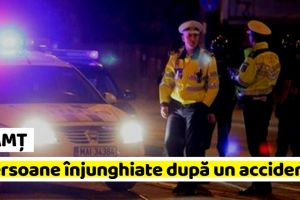 NEAMȚ: 3 persoane s-au înjunghiat după un accident rutier