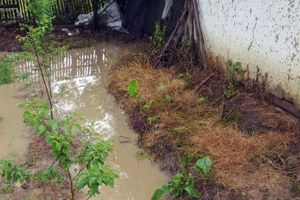 Două incendii provocate de trăsnet şi sat izolat de ape, în urma furtunii de luni seară