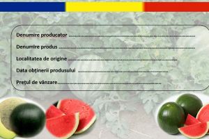 Ministerul Agriculturii: Pepenii româneşti prezenţi în pieţele agroalimentare sunt etichetaţi corespunzător