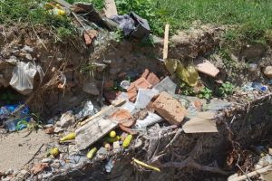 FOTO: Albia Văii Pianului transformată din nou în groapă de gunoi – ”Câtă nesimţire!”