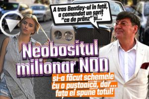 A tras Bentley-ul în faţă, a comandat un şpriţ ”ca de prânz” şi… Neobositul milionar NDD şi-a făcut schemele cu o puştoaică, dar… faţa ei spune totul!