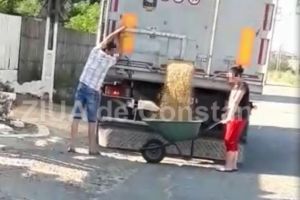 Iata cum se fura graul inainte sa ajunga la silozurile din Portul Constanta! Imaginile vorbesc de la sine (video)