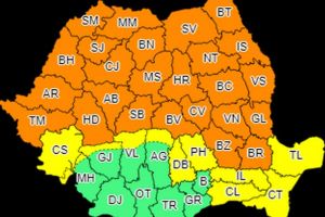 Alertă meteo de ultimă oră! Judeţul Botoşani, sub Cod portocaliu de vreme rea