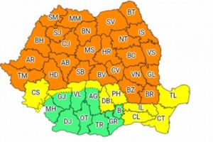 Cod portocaliu de vijelii, grindină şi ploi torenţiale în judeţul Suceava, începând de ...