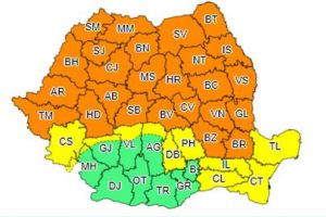 Alertă meteo! Ploi torenţiale, vijelii şi grindină, la Braşov