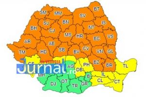 ULTIMĂ ORĂ: Vrancea, sub două avertizări de ploi abundente