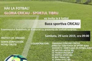 Sâmbătă, meci de suflet între fostele glorii: Gloria Cricău şi Sportul Tibru
