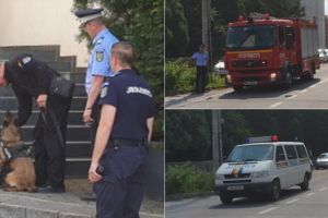 LIVE VIDEO/ FOTO: Intervenţie în FORȚĂ pentru găsirea unui obiect suspect la Camera de Conturi – EXERCIȚIU organizat de jandarmii din Alba, în colaborare cu pompieri şi poliţişti