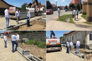 FOTO/ Primarul Sebeşului, Dorin Nistor: Lucrările de pe strada Crişan avansează