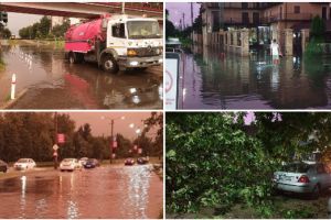 Urmările codului roşu în Arad: localităţi sub ape, copaci doborâţi