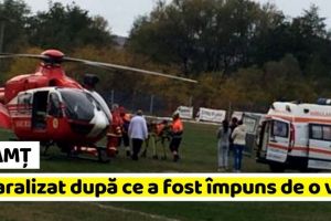 NEAMȚ: În stare gravă, paralizat, după ce a fost împuns de o vacă