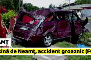 NEAMȚ: Accident groaznic provocat de o maşină din Neamţ! 1 mort şi 8 răniţi (FOTO)