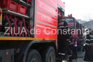 Incendiu pe strada Brizei din Constanta