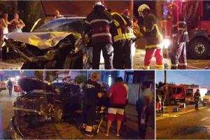 FOTO, VIDEO| ACCIDENT rutier în Alba Iulia, zona Partoş. Două persoane încarcerate după o coliziune între două autoturisme
