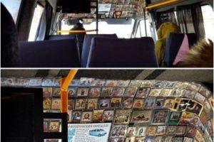 Cine deţine recordul de icoane în maşină? Greu de spus când te uiţi la pozele din GALERIA FOTO