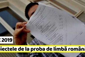 BAC 2019: Subiectele de la proba de limbă română