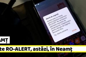 NEAMȚ: Nu intraţi în panică! Mesajele RO-Alert, de astăzi, reprezintă doar un test
