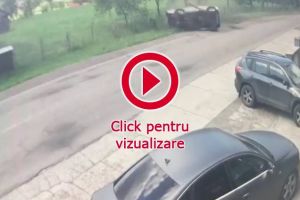 S-a răsturnat violent cu maşina din cauza unei depăşiri inconştiente a unui alt şofer