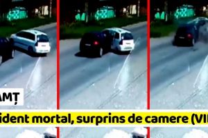 NEAMȚ: Accident mortal, surprins de camere (VIDEO)