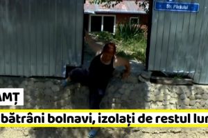 NEAMȚ: Doi bătrâni bolnavi, izolaţi de restul lumii de inundaţiile care au făcut ravagii în zonă