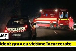 NEAMȚ: Accident grav cu victime încarcerate în această dimineaţă. O maşină a intrat sub un TIR (ultima oră)