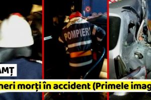 NEAMȚ: Primele imagini de la groaznicul accident soldat cu decesul a 4 tineri din Neamţ (FOTO)