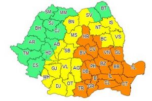 Atentionare meteorologica!: Cod portocaliu in Dobrogea. Se anunta ploi, vijelii si grindina