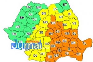 ULTIMĂ ORĂ: COD PORTOCALIU de ploi şi vijelie până la noapte