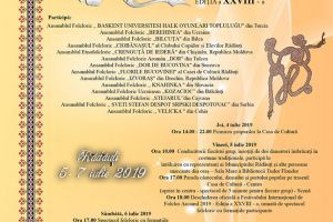 Start ediţiei a XXVIII-a a Festivalului Internaţional de folclor „Arcanul”