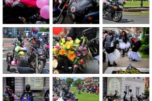 Bikeriţele arădene se echipează cu rochiţe şi îmbină utilul cu plăcutul la evenimentul „Flori, fete şi motociclete”!