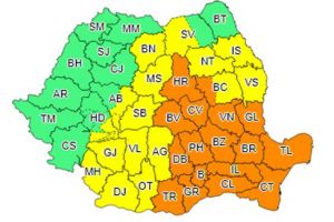 COD PORTOCALIU de vijelii, grindină şi ploi torenţiale, la Braşov!